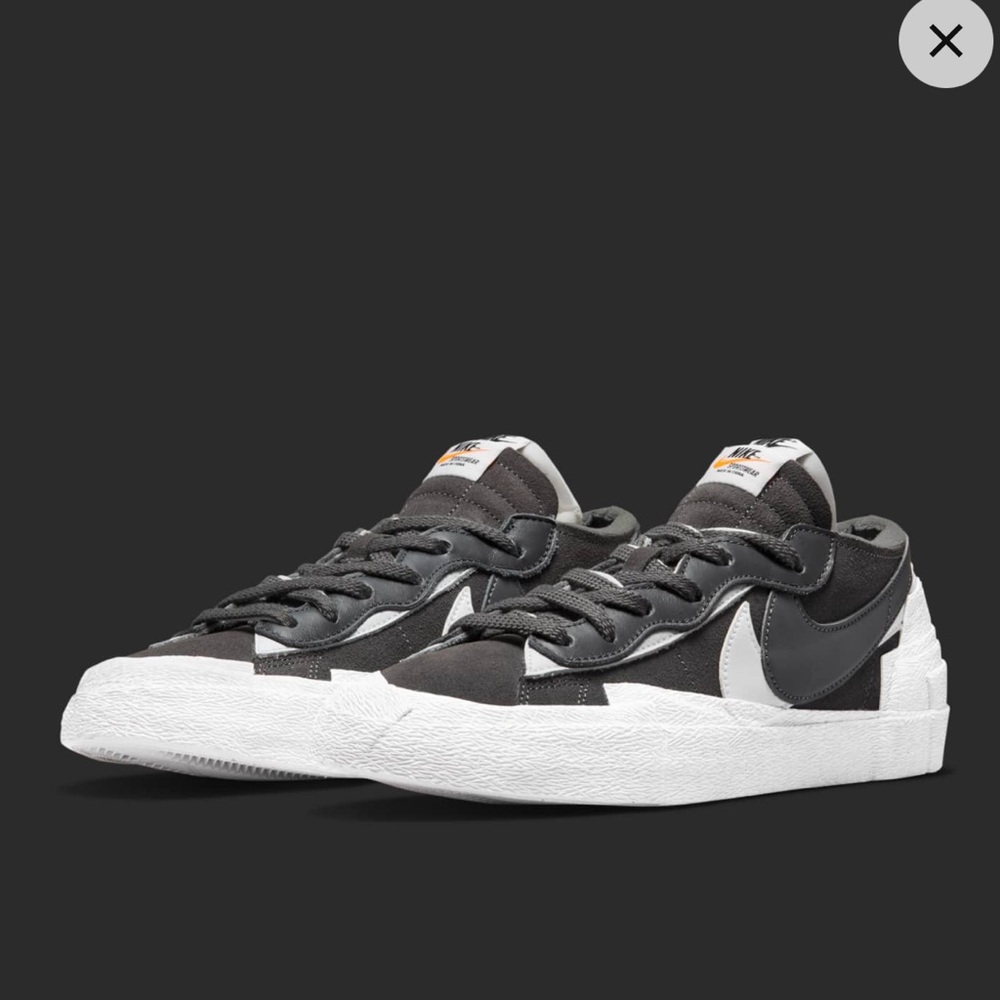 Brand new blazer low x sacais iron grey - Picture 1 of 3
